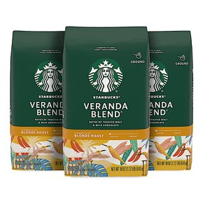 스타벅스 Veranda Blend 베란다 브론드 로스트 그라운드 커피 18oz(510g) 3개