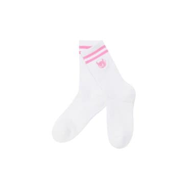 왁 골프 (WGLCX25117PIX)Women Signature Rib Socks