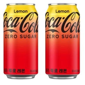 코카콜라 레몬 제로 355ml 96개 뚱캔 제로 콜라 lemon coke cola 탄산음료 캔콜라