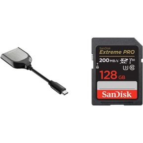 영국 샌디스크 sd카드 SanDis Extreme PRO 128GB UHSI SDXC card RescuePRO Deluxe with the San