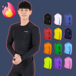 기모 축구 이너웨어 헬스 야구 골프 보온 발열 내의 내복 기능성긴팔 유소년 키즈 여자 남자 유니폼 상의