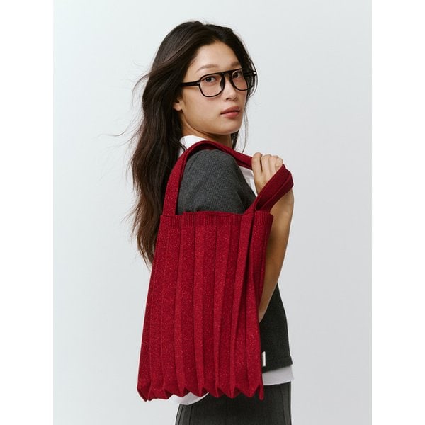 뉴숄더백 글리터버건디