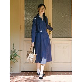 24FW Amalfi Sailor Dress_NAVY