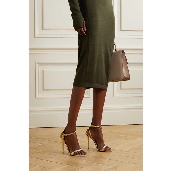 패드락 메탈릭 가죽 샌들 골드 560971904411558