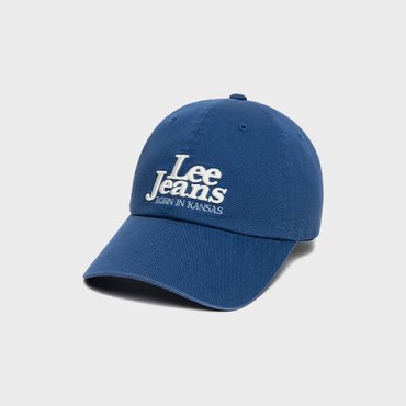 LEE 리진스 레터링 볼캡 블루 LE2501CA05BL