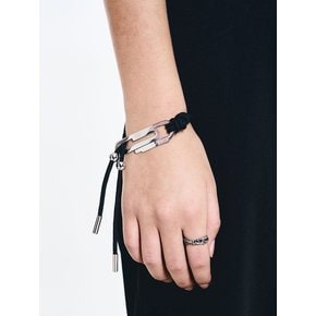 NO.585 [SILVER] CLIP LAYERED BRACELET