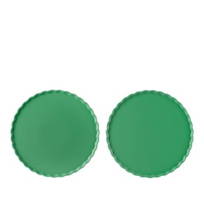 파지크 그린 웨이브 디너 플레이트 세트 Wave D Plate Forest Green Set2 Forest Green