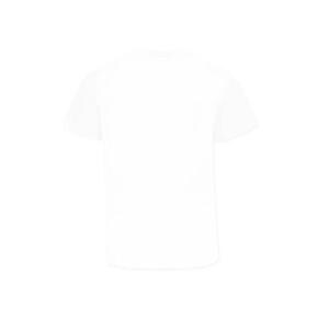 몽클레어 L19548C0001089AFV 034 NATURAL COTTON T SHIRT WITH LOGO PRINT AND PATCH
