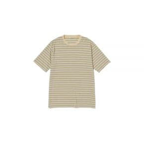 오라리 24 HARD TWIST COTTON BORDER TEE BEIGE (A24ST02BR) (하드 트위스트 코튼 보더