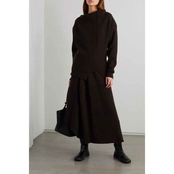 Dassimo Ribbed Wool Turtleneck Sweater 브라운 17266703523579615