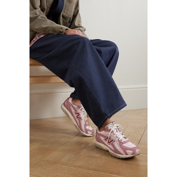 204l 스웨이드 가죽 트리밍 메쉬 스니커즈 46376663162981117