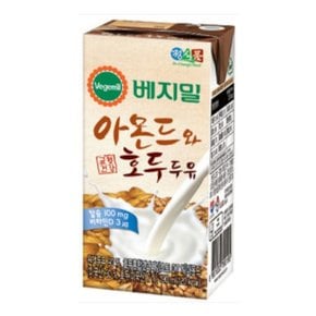 정식품 베지밀 아몬드 & 호두 두유 190ml(48팩)