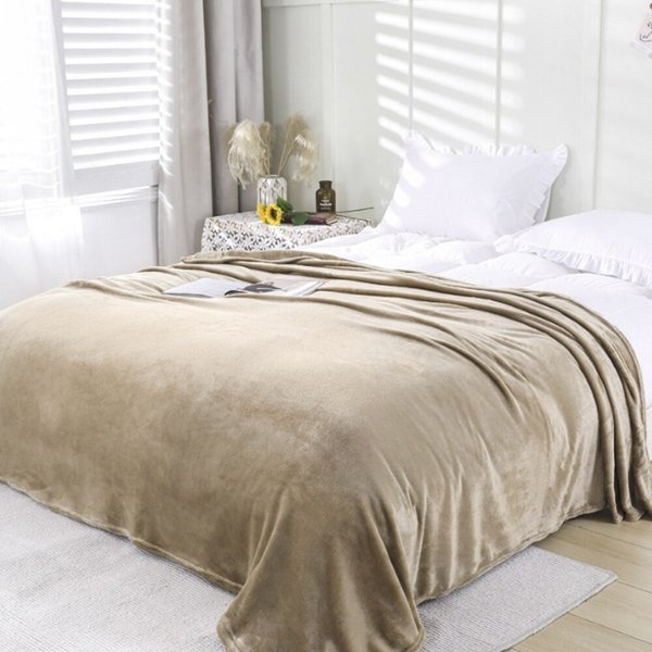 몽글몽글 극세사 이불담요(150x200cm) (브라운)