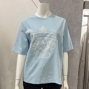 자수 로고 포인트 반팔 티셔츠 AI2TS5100SZ