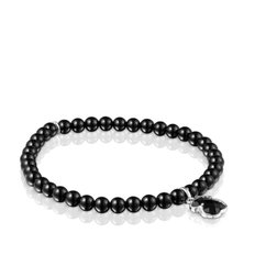 Icon Color silver and onyx bracelet/팔찌/212531510