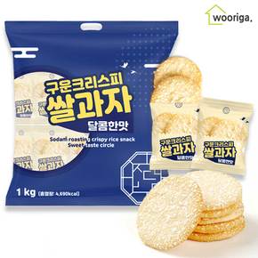 소담 구운 크리스피 쌀과자 달콤한맛/고소한맛 1kg 대용량과자 옛날과자