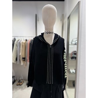 에고이스트 [여주점] 소매 자카드 포인드 후디형 가디건  ES2KG962