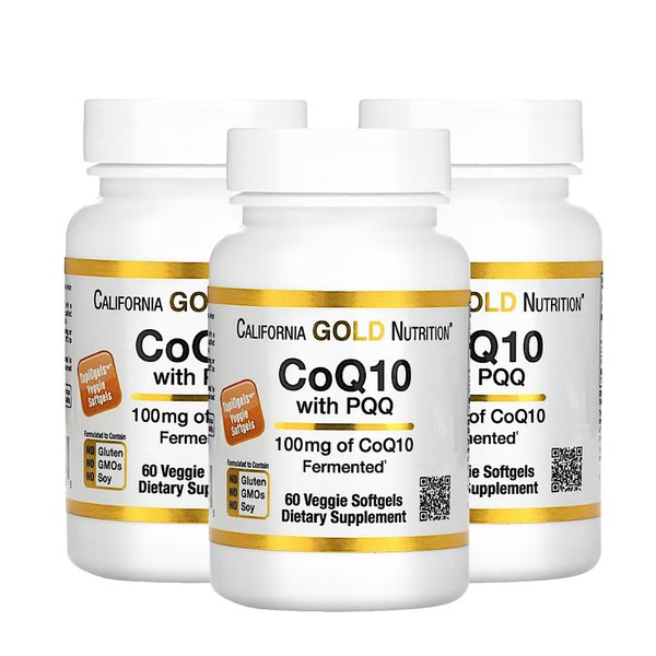 캘리포니아골드뉴트리션 CGN 코큐텐 피큐큐 CoQ10 with PQQ 100mg 60캡슐 3개