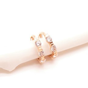 14k 큐빅 원터치 귀걸이 OPSYE11149-1