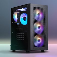 카운터 D424F46 블랙 인텔 12세대 i5 12400F RTX 4060 게이밍 데스크탑 PC