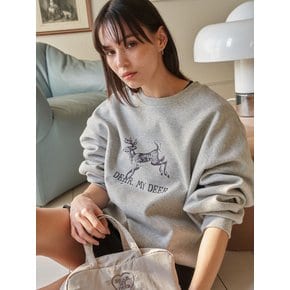 24SS DEER sweatshirt_ Grey