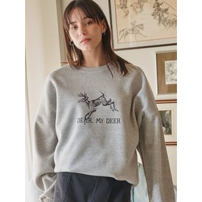 24SS DEER sweatshirt_ Grey