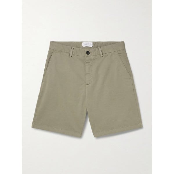 미스터 피 스트레이트 레그 가먼트 다이 코튼 블렌드 트윌 버뮤다 쇼츠 46376663163001594