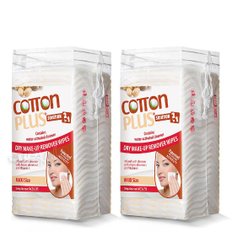 [1+1]코튼플러스 페이스 앤 아이 클렌징 순면패드 맥시 50매 COTTON PLUS