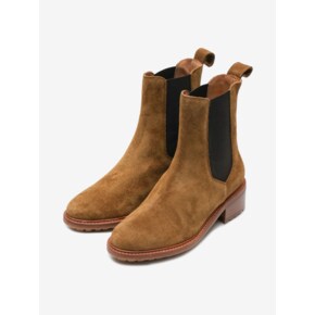 SUEDE CHELSEA BOOTS - CAMEL