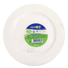 다회용 접시 10호 25.4cm 10개입 얇은 플라스틱 접시