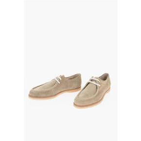 꼬르넬리아니 드레스 슈즈 SCARPE STRINGATE BEIGE IN SUEDE Beige