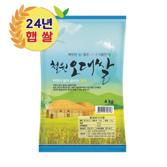  철원오대쌀 24년산 햅쌀 DMZ 대마리 4kg