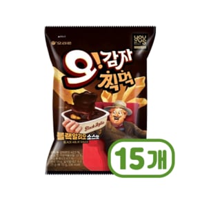 오감자찍먹 블랙알리오소스맛 봉지스낵 50g x 15개