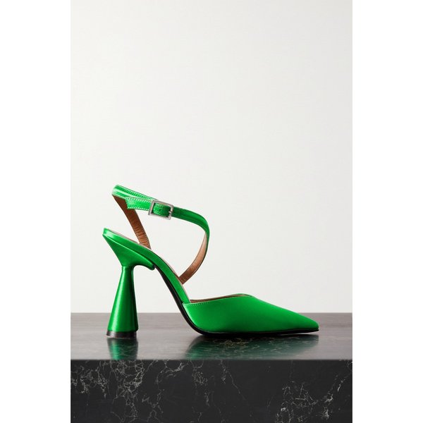 다코리 아리야 새틴 펌프스 에메랄드 1647597309695229