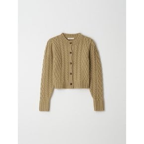 Merino Touch Twist Cardigan - Beige