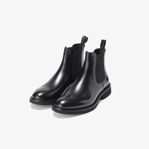 (스타필드 하남점) DOUCALS BLACK LEATHER ANKLE BOOT BLACK / DCE2M70000A98