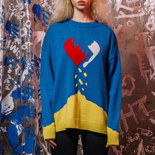 [네스티해빗] 17FW_PILL-HEART GRAPHIC SWEATER(1)