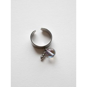 Grey moonstone bold ring