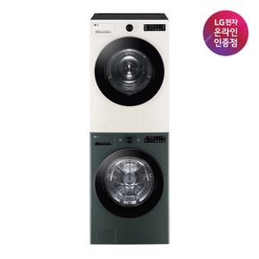 [LG전자공식인증점] LG 트롬 세트 FG19GN+RG19EN [세탁19kg+건조19kg]