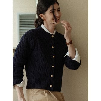 틸아이다이 Nina cashmere cardigan(Navy)