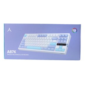 키보드 A87K (3모드/마일드블루/벚꽃)
