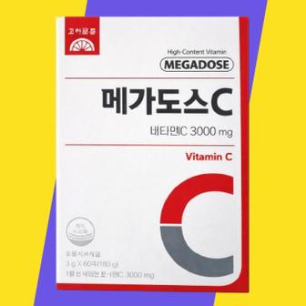 셀러허브 [고려은단 메가도스C 3000 60포] 고려은단 메가도스 비타민C 3000 영국산비타민c (S47885988)
