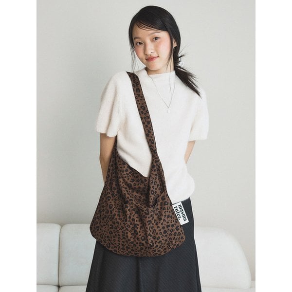 Rabbit eco bag_Grand leopard Deep brown