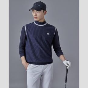 SS25 남성 시어서커 AIO 긴팔 티셔츠 - 네이비 (BJ5341B09R)
