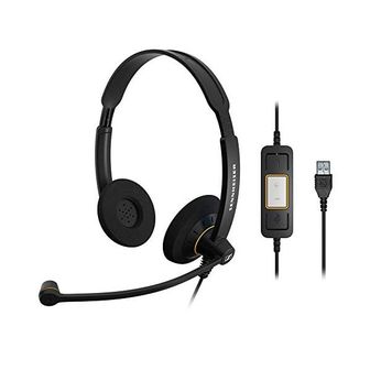 젠하이저 독일 젠하이저 헤드셋 Sennheiser SC60 Binaural Double Sided USB Headset for Microsoft Lync