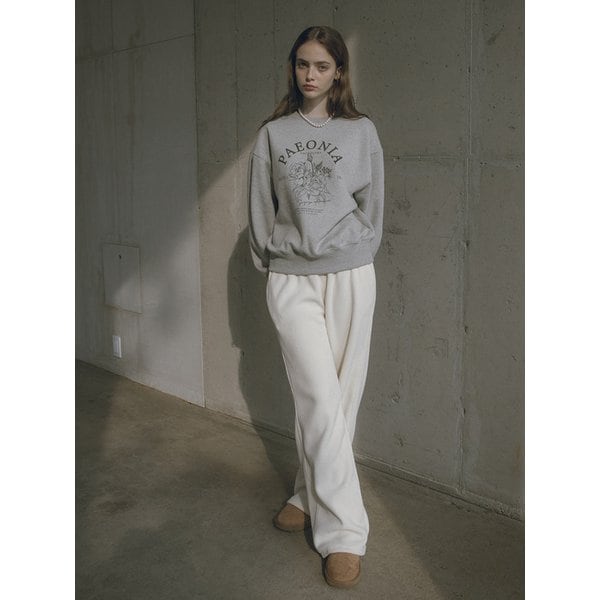 SITP5127 피오니 기모 스웻셔츠_Melange gray