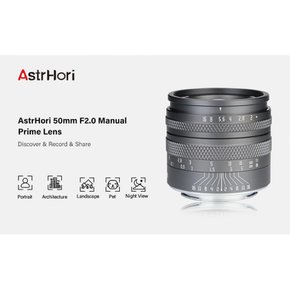 아스트로리 50mm f2.0 EF-M 아스토리 티타늄 블랙 싱글 렌즈 캐논 마운트 록스