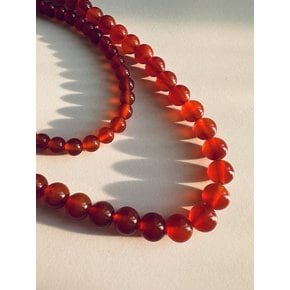 [925silver] Red onyx necklace (2size)