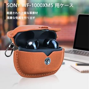 BUITFOU WF-1000XM5 SONY WF-1000XM5 PU LED WF-1000XM5용 케이스 소니(sony) 가죽 케이스 커버