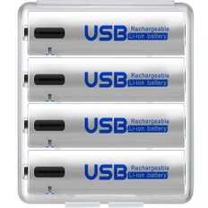 UNNIK 1700mAh2550mWh 단삼 충전식 4개 세트 약 1500회 사용 가능 1.5V정출력 리튬 이온 단3형